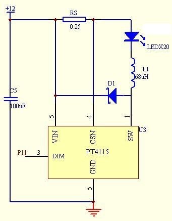 ͼ3 LED ��������ϵͳ��·ͼ
