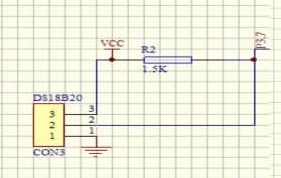 图3 DS18B20 测量电路